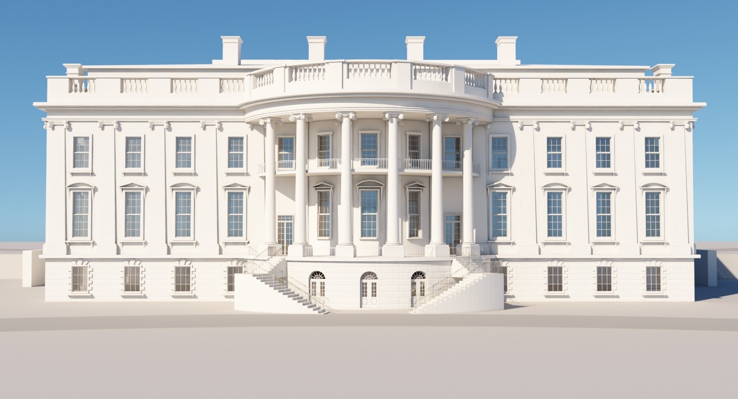 ArtStation White House 3D Model Game Assets