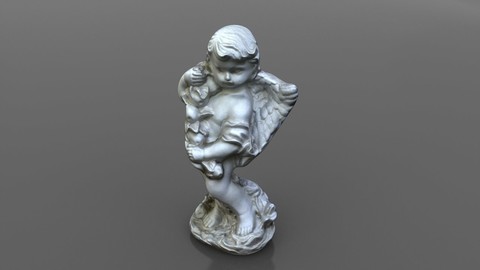 Angel statue 3D model