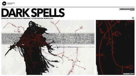 Dark Spells - Painting Process walk through / illustration workflow