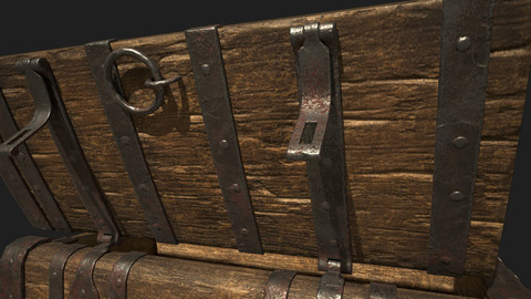 Wooden Trunk - Substance Painter