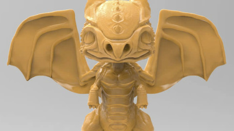 3D BABY DRAGON [.OBJ MODEL]