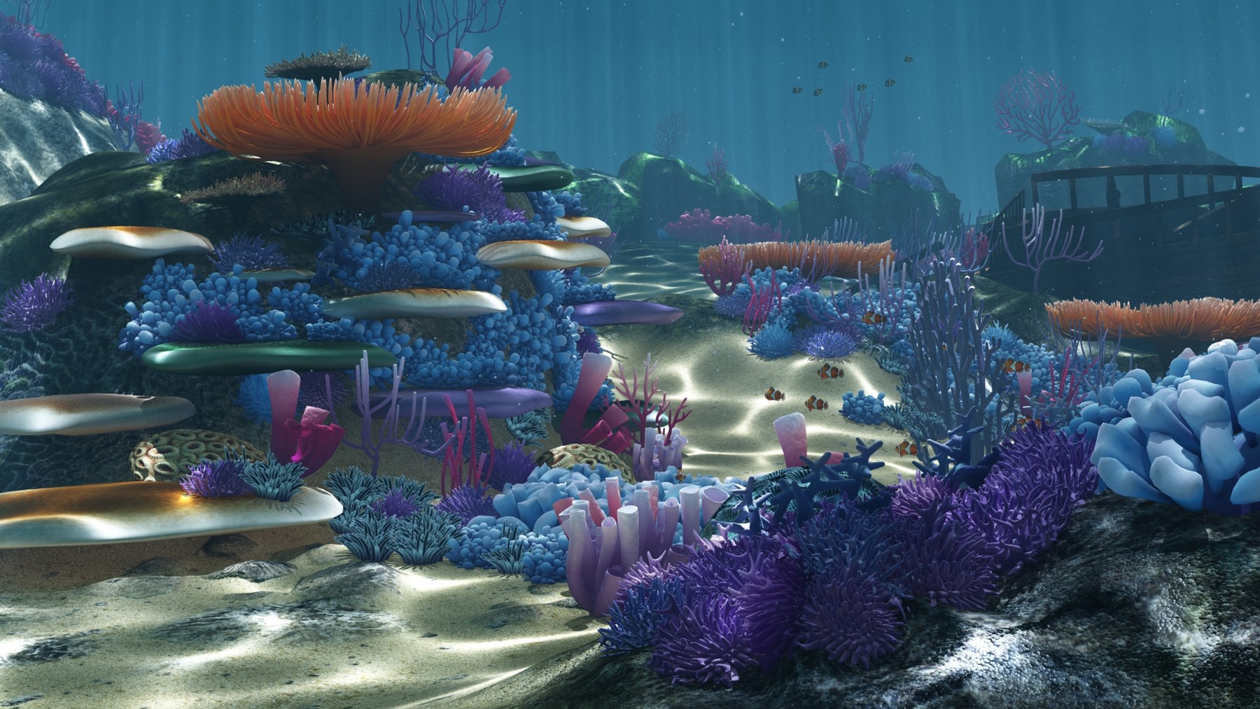 ArtStation - Cartoon Underwater coral reef V.1.0 | Game Assets