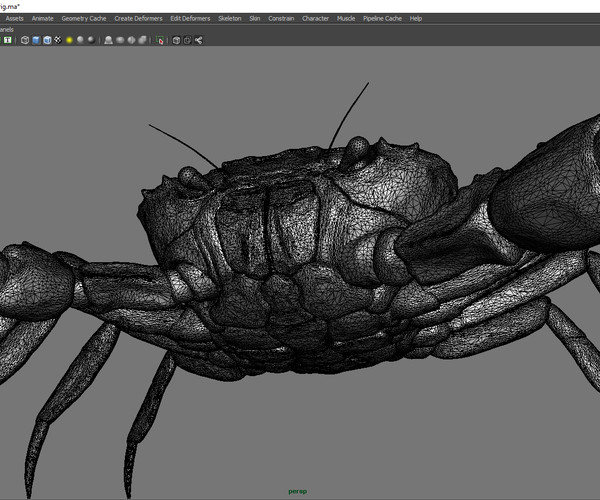 ArtStation Crab Maya Rig Resources
