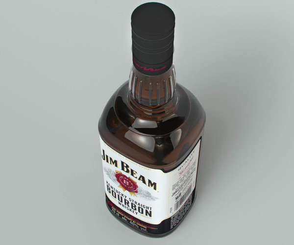 ArtStation Jim Beam Original Bottle 3D model with new edition labels Resources
