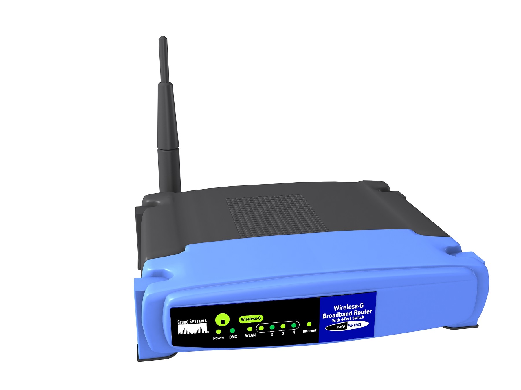 Wireless model. Linksys 2048. Роутер 3d модель.