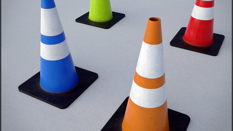 Traffic Cone game asset multi-pack