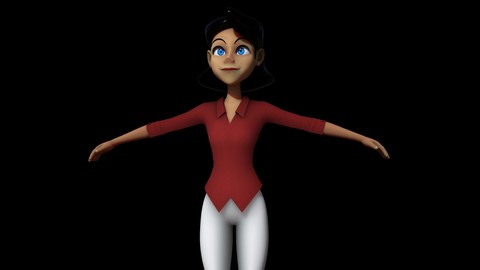 Janine Female character Maya Rig
