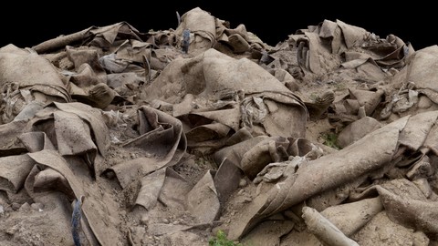 Carpets and Dirt Pile of Debris