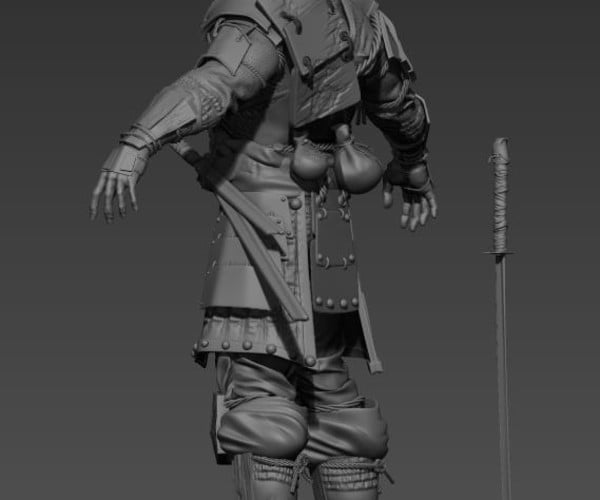 Artstation - Samurai High Poly 