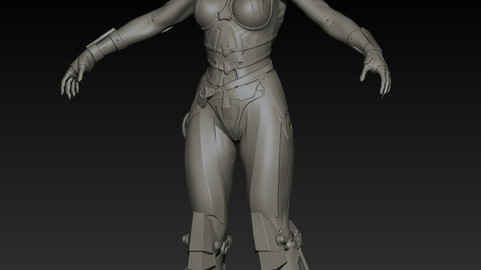 Scy fy girl  high poly