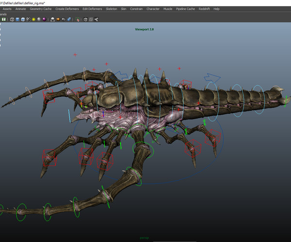 Artstation Defiler Maya Rig Resources