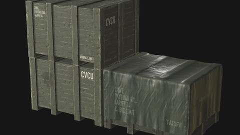 Military Cargo Crates PBR