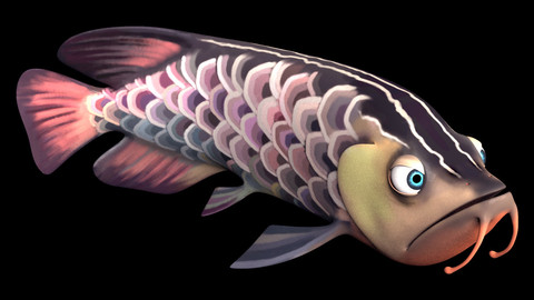 Arowana Cartoony Maya Rig