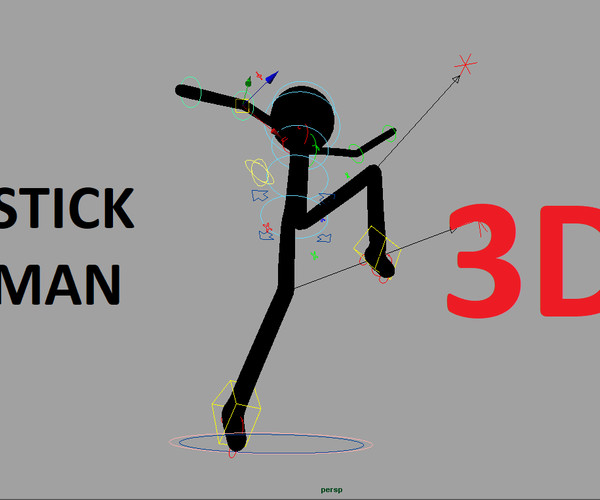 ArtStation - 3d Rigged StickMan