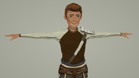 Medieval Boy 02 RIgged