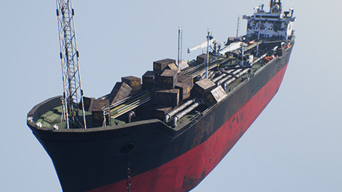 UNREAL ENGINE 4: Post-apocalyptic oil tanker