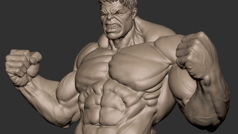 Hulk 3d Sculpt for printing