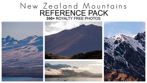 NZ Reference Pack - Mountains - 350+ Royalty Free Photos