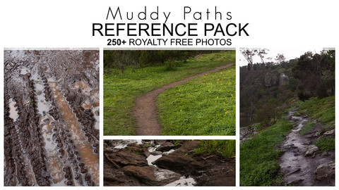 Reference Pack - Muddy Paths - 250+ Royalty Free Photos