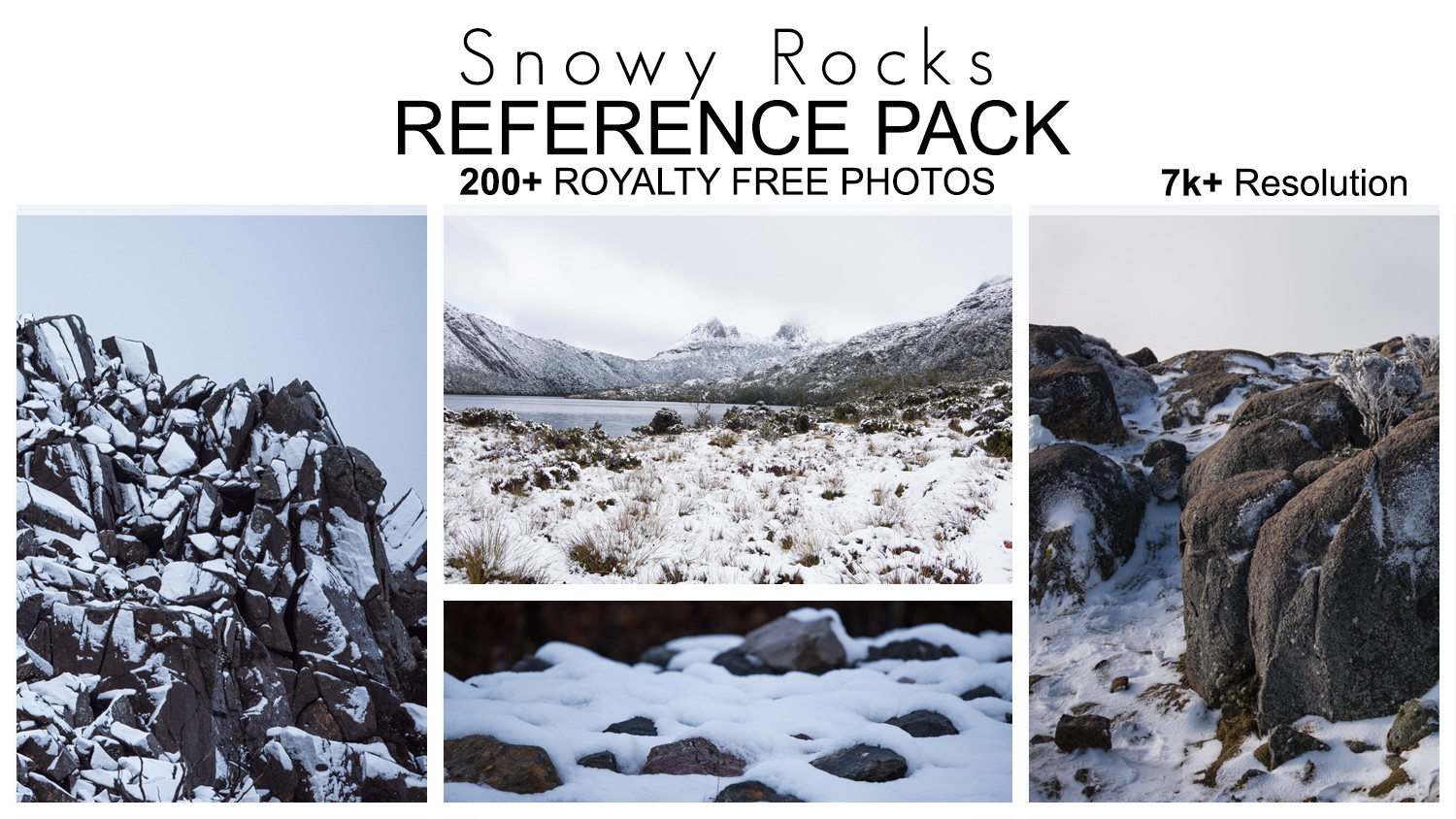 Artstation Reference Pack Snowy Rocks 0 Royalty Free Photos Resources