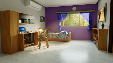 Furnished Room Interior Model