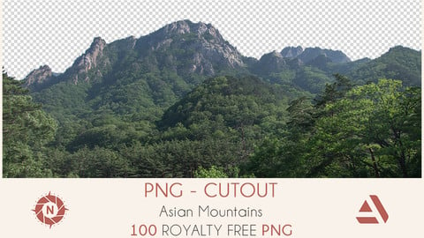 PNG Photo Pack: Asian Mountains