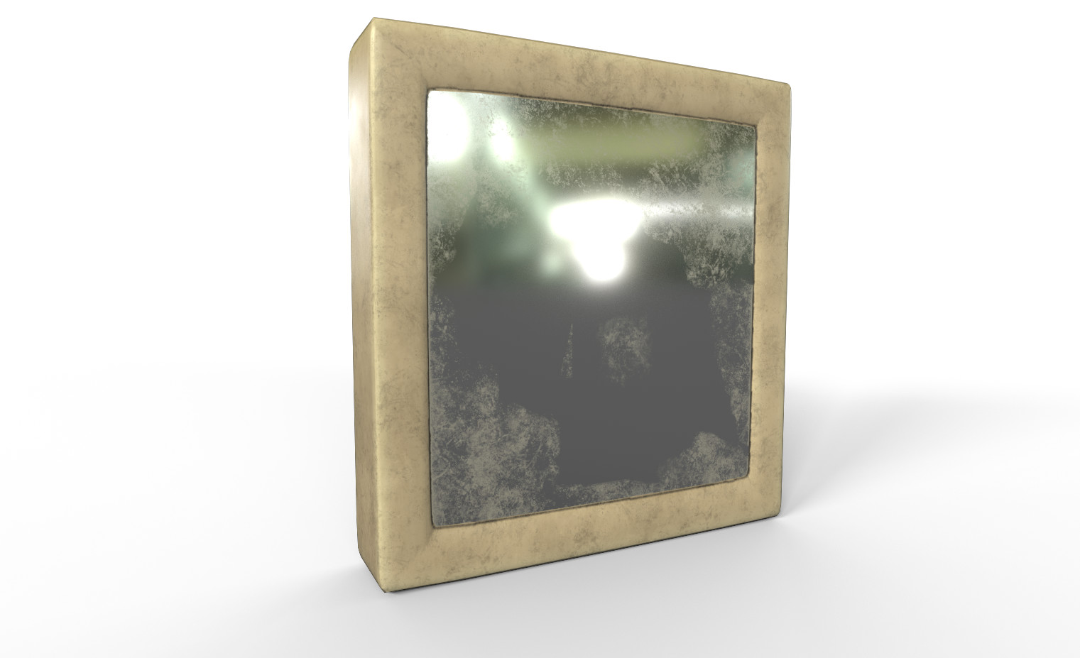 ArtStation Dirty Mirror Low Poly Baked Game Assets