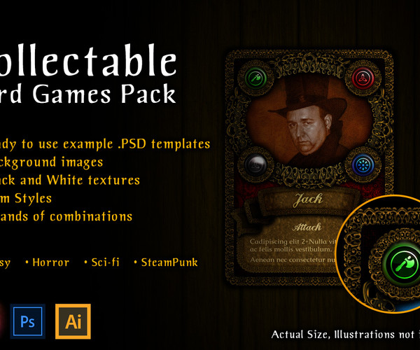 ArtStation - 13 Collectable Card Templates | Game Assets