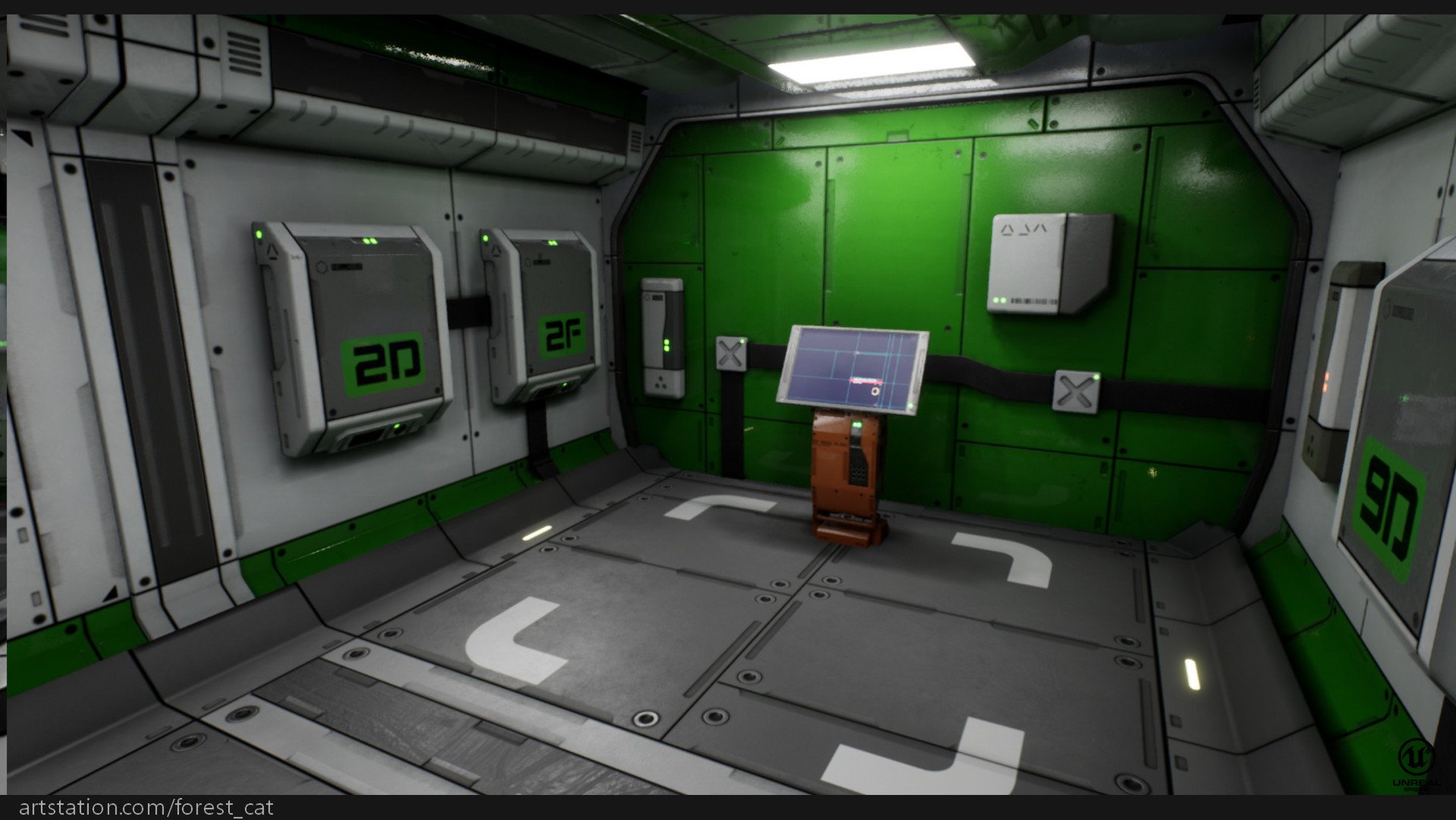 ArtStation - UE4 Modular Sci Fi Corridor B | Game Assets