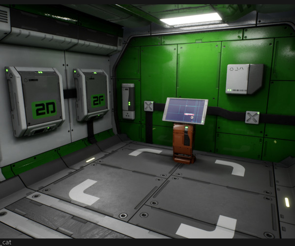 ArtStation - UE4 Modular Sci Fi Corridor B | Game Assets