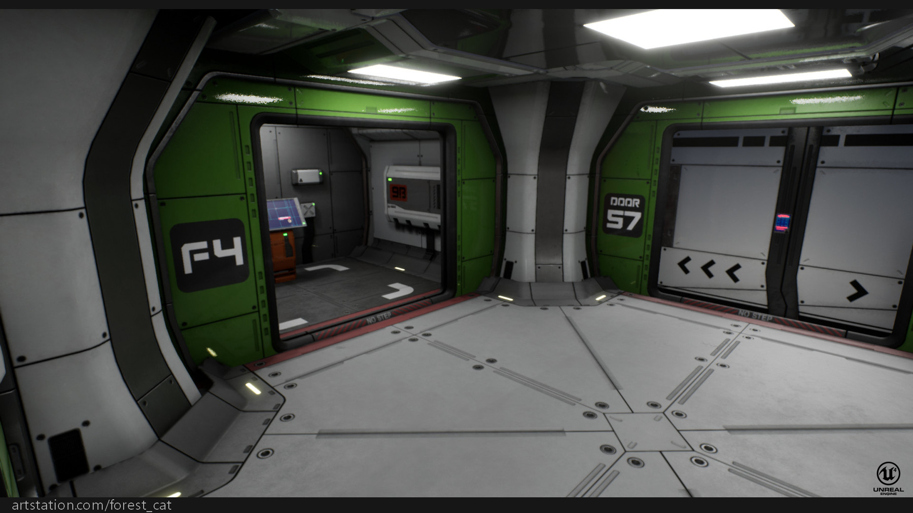 ArtStation - UE4 Modular Sci Fi Corridor B | Game Assets