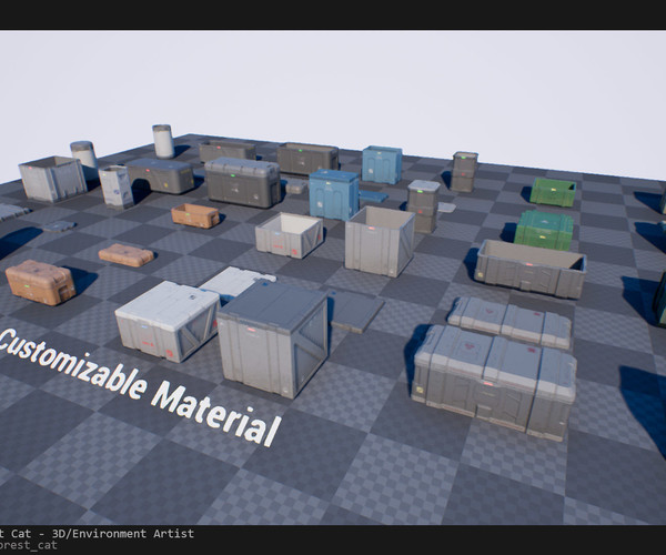 ArtStation - SciFi Crates Pack 1 Unity UE4 | Game Assets