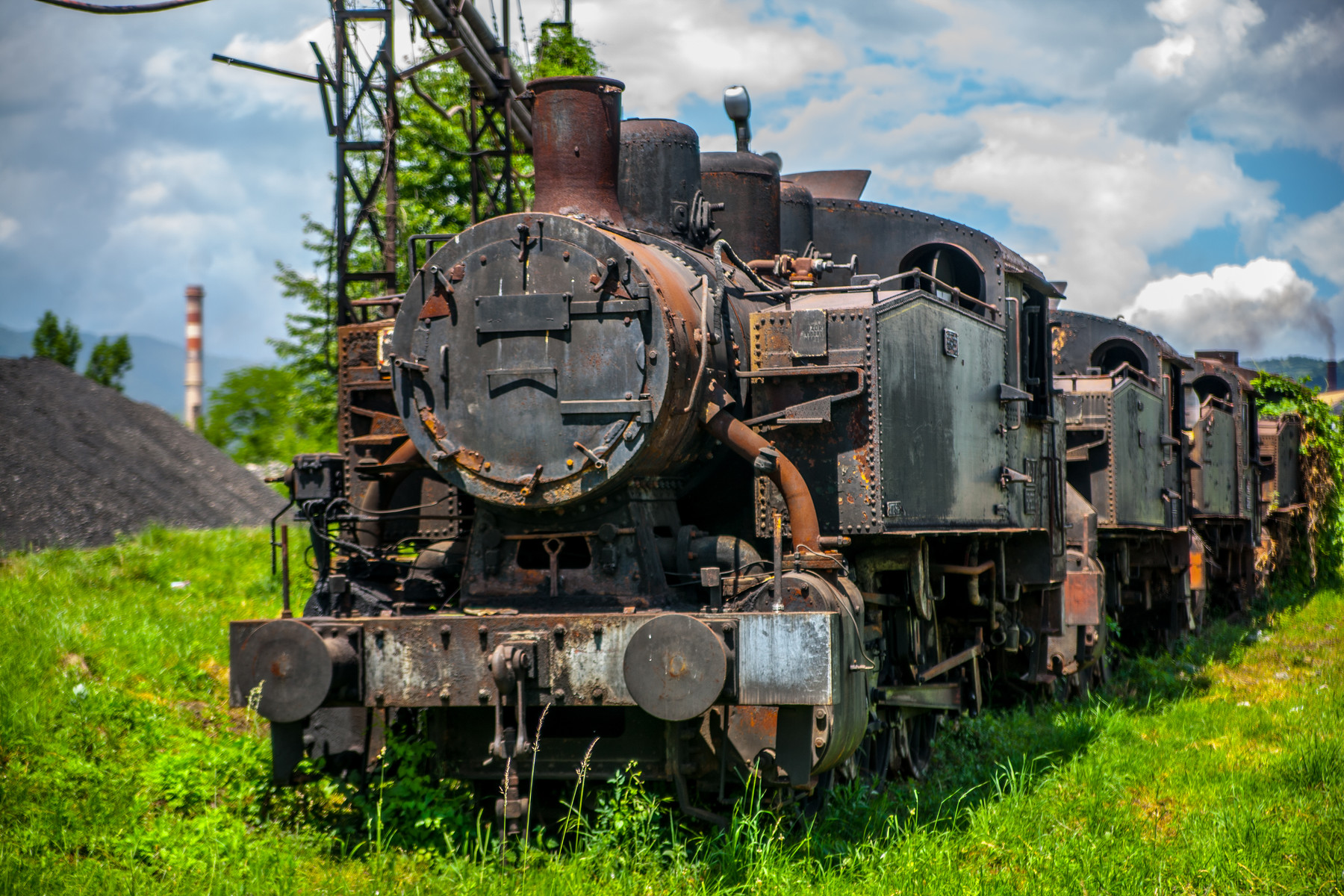 Leyiyi 9x6ft Czech Old Locomotive Backdrop Steam Punk Abandoned Train  Railway Station Ancient Warship Heavy Metal Wild Dessert Photo Background