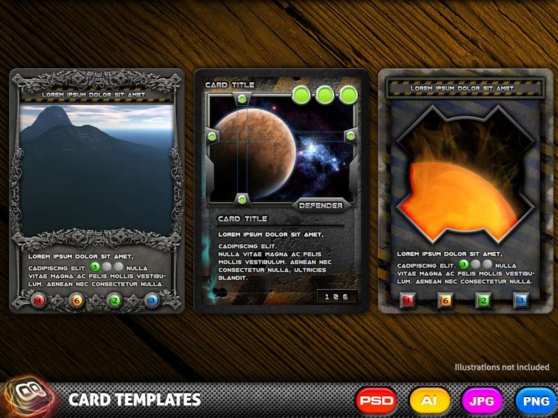 ArtStation 20 Collectable Card Game Templates Game Assets