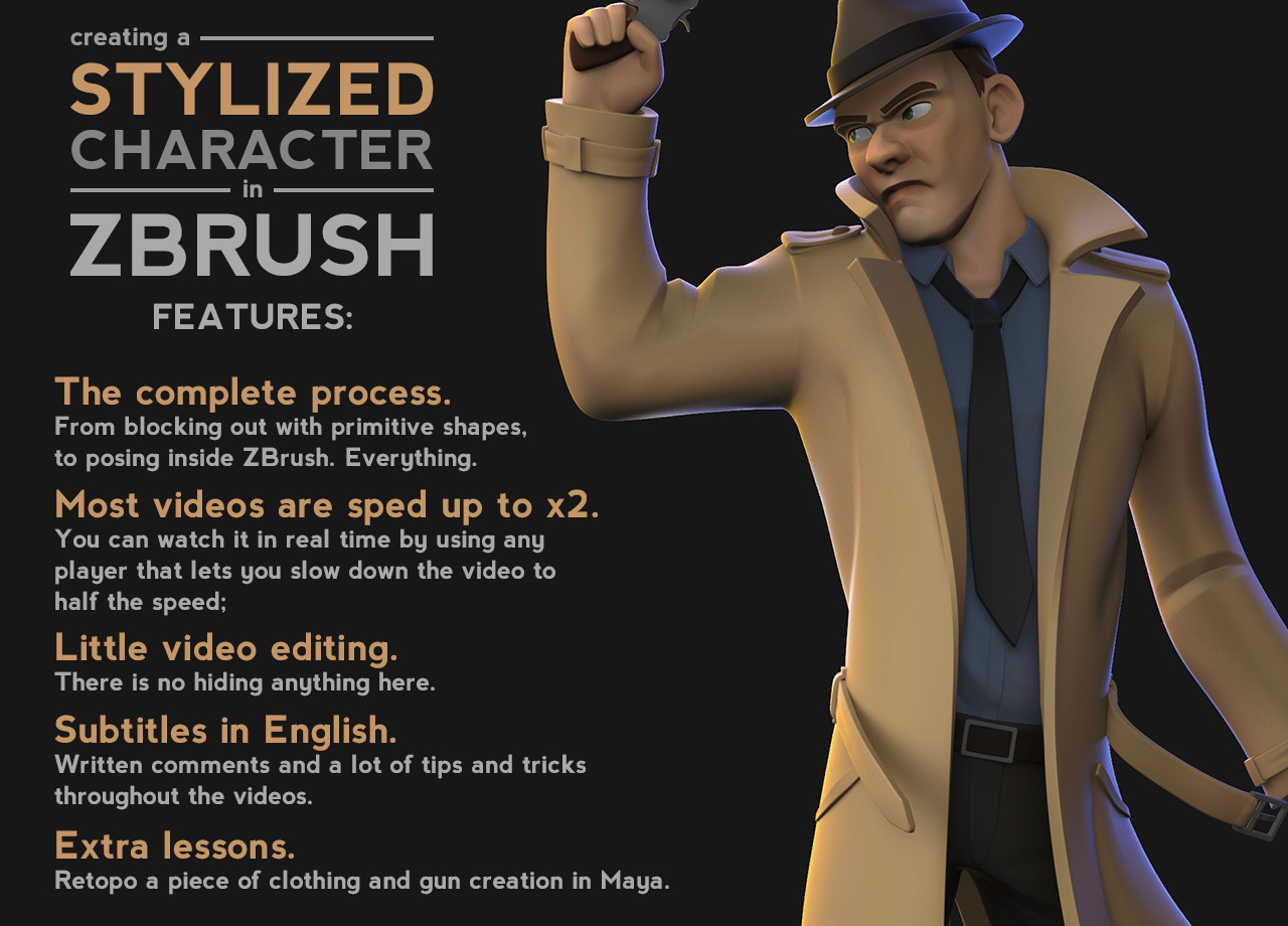stylized character zbrush tutorial