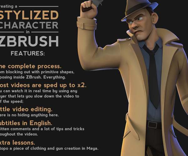 ArtStation - Creating a stylized character in ZBrush | Tutorials