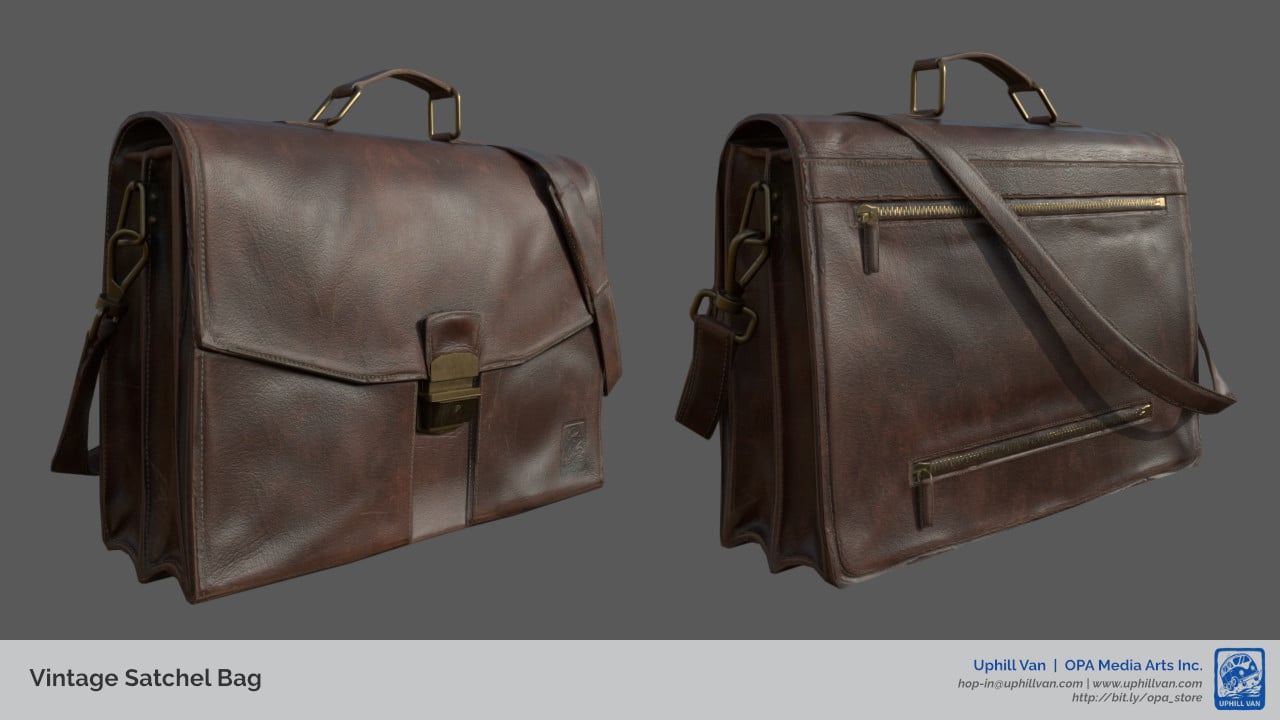3D Model Collection Louis Vuitton Coussin Bag VR / AR / low-poly