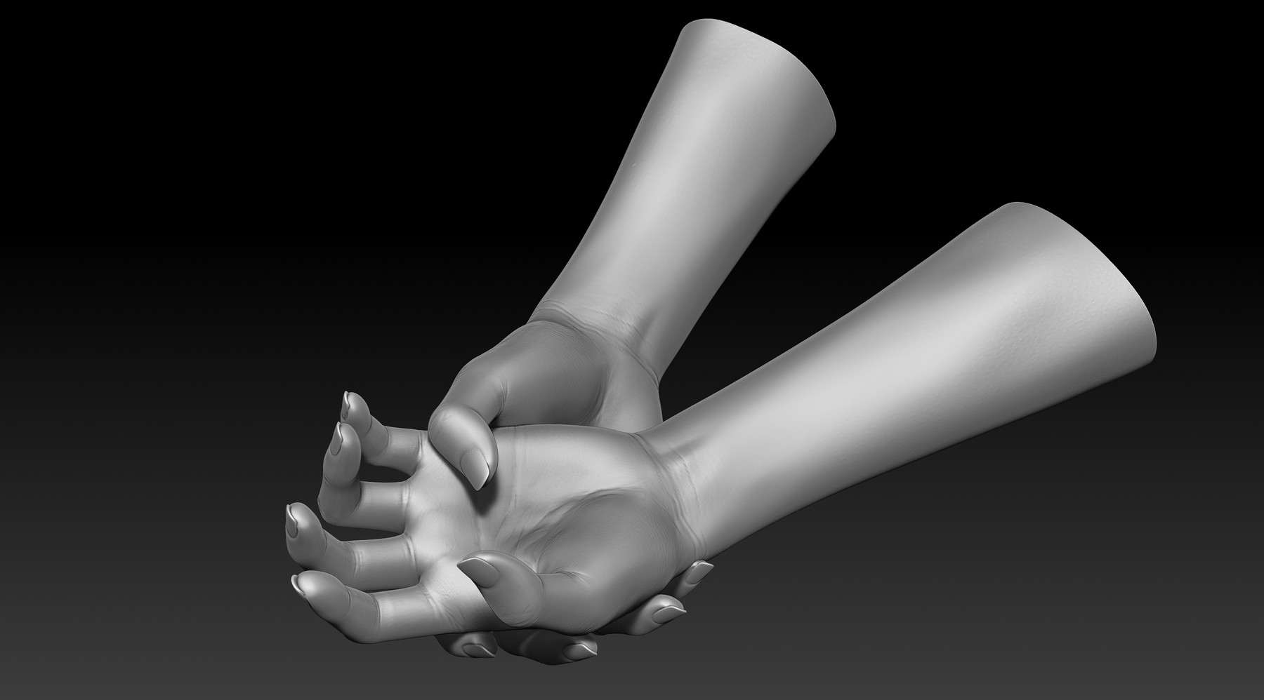 Artstation 3d Printable Female Hands 20 Poses Pack Resources