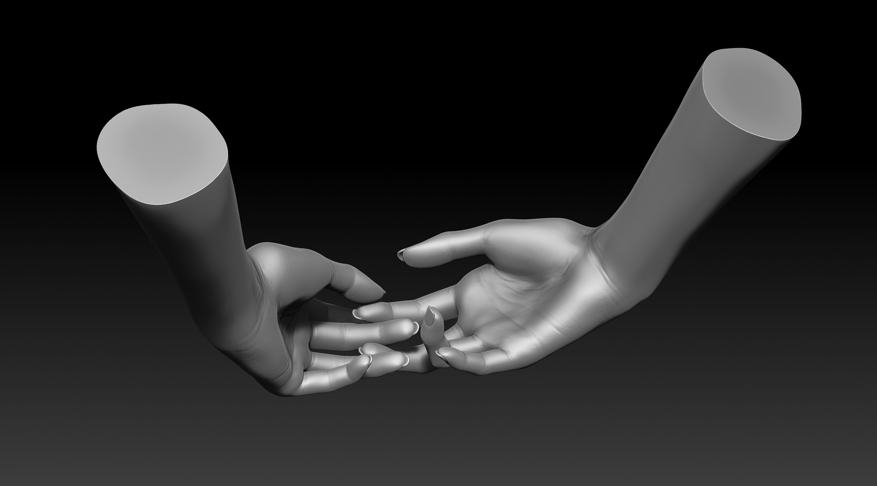 Artstation 3d Printable Female Hands 20 Poses Pack Resources