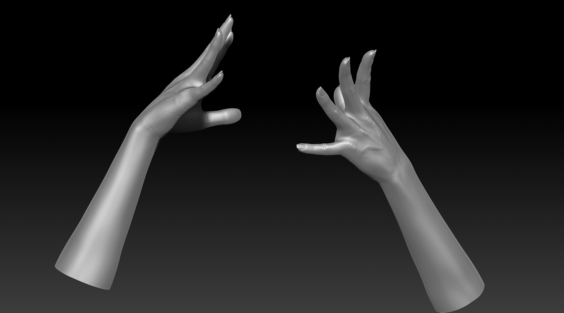 Artstation 3d Printable Female Hands 20 Poses Pack Resources