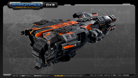Federation Destroyer GX3