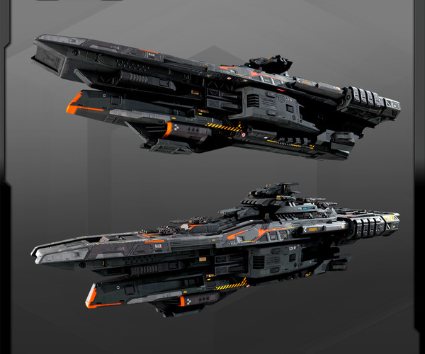 ArtStation - FEDERATION Cruiser GX5 | Game Assets