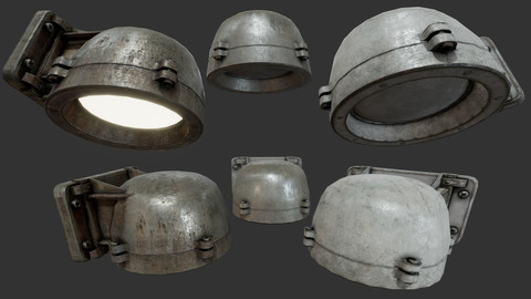 Bunker Wall Lamp PBR