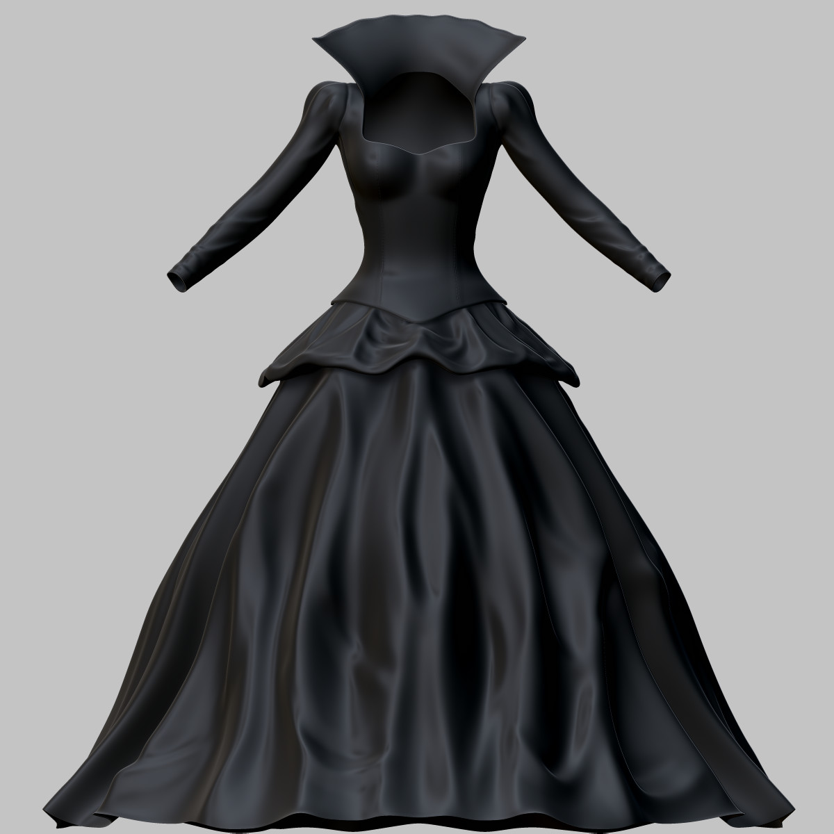 Платье 3д модель
