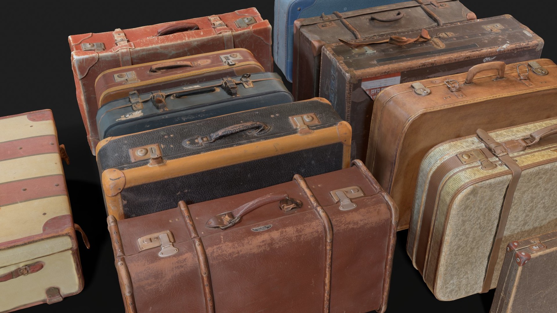 Vintage suitcase, artists supplies suitcase, portable art studio.