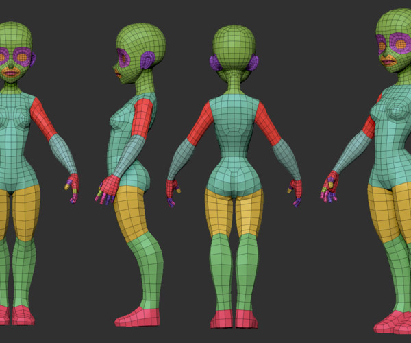 ArtStation - Stylized Female Base Mesh | Resources