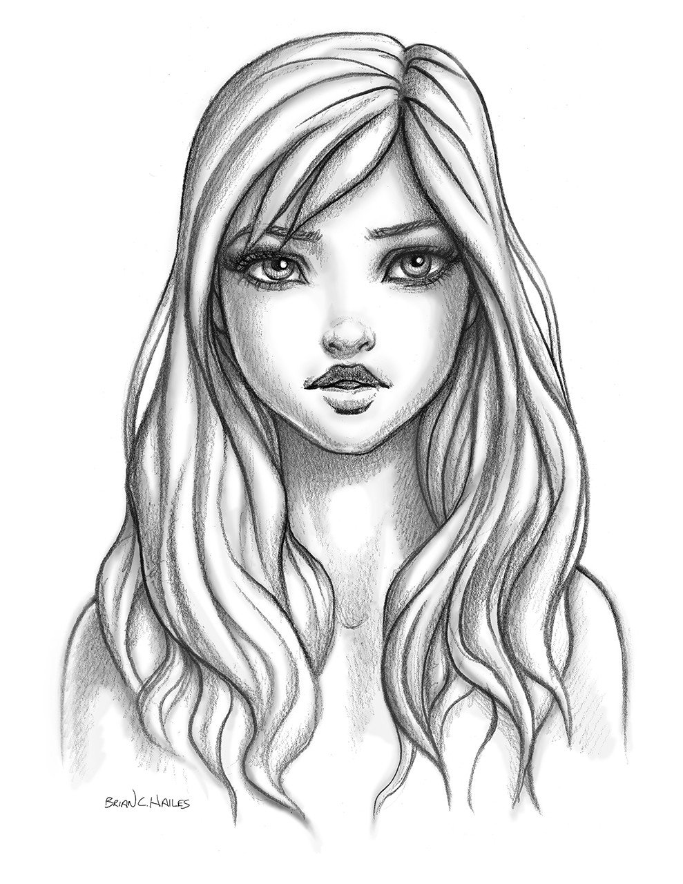 ArtStation How to Draw a Female Face Cartoon Style