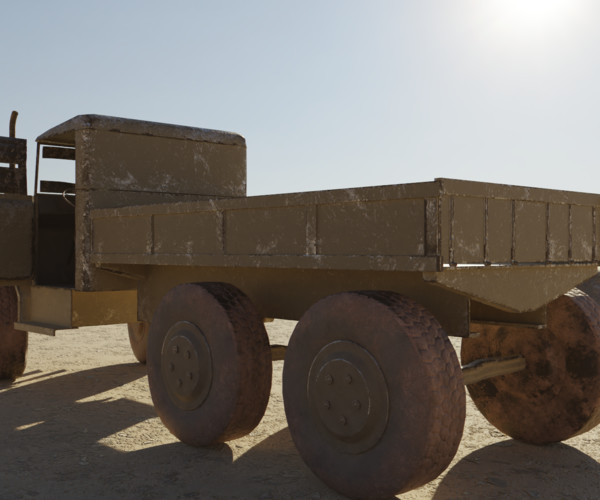 ArtStation Post Apocalyptic Military Truck Resources   File 