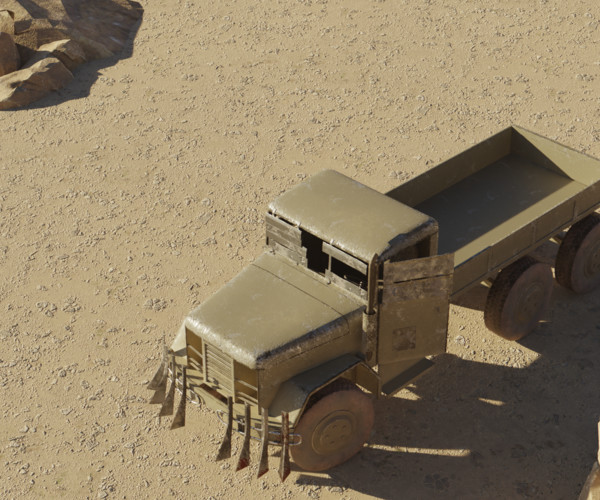 ArtStation Post Apocalyptic Military Truck Resources   File 