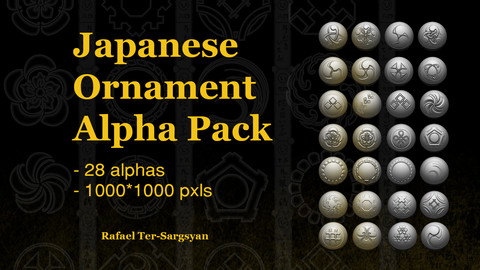 Japanese Ornament Alpha Pack